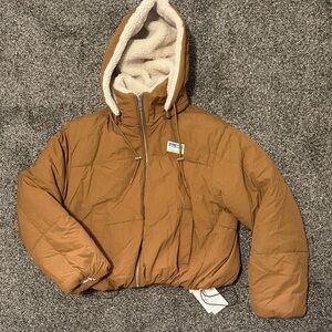 Only Kids Tan Puffer Jacket